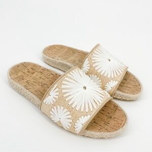 Jack Rogers Bettina Slide Sandals Raffia
